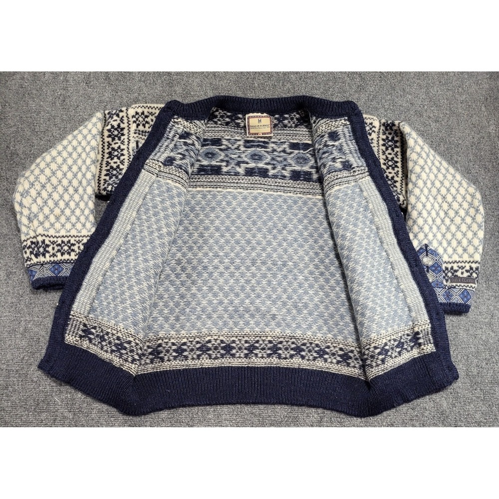 Vintage 90s Dale Of Norway Cardigan Knitted Wool Sweater Men's Size X-Large - Picture 6 of 13